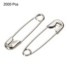 Unique Bargains Metal DIY Blankets Crafts Brooch Making Home Sewing Safety Pins 2000 Pcs - 3 of 4