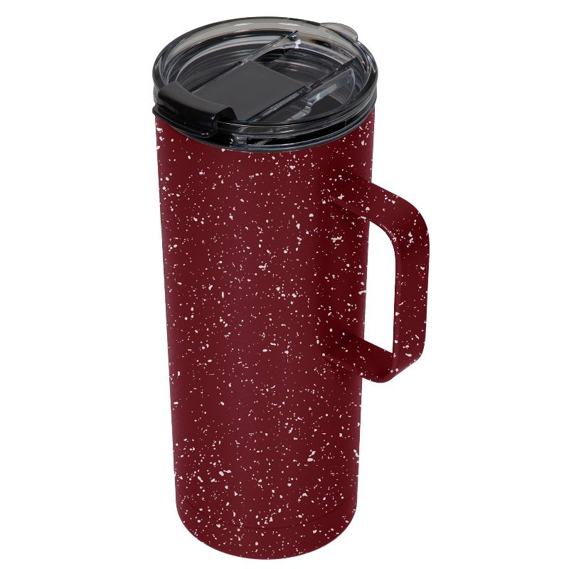 FIFTY/FIFTY 20oz Speckle Tall Mug Brick Red/White, 3 of 5