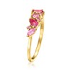 Pure Collection by Ross-Simons 0.40 ct. t.w. Tonal Pink Multi-Gemstone Ring in 14kt Yellow Gold Size 6 - 3 of 4