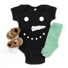 The Juniper Shop Snowman Face Baby Bodysuit - 2 of 2