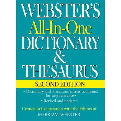 Webster's All-in-One Dictionary & Thesaurus, 2nd Edition