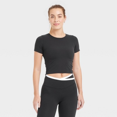 Women's Everyday Soft Cropped Short Sleeve T-Shirt - All In Motion™