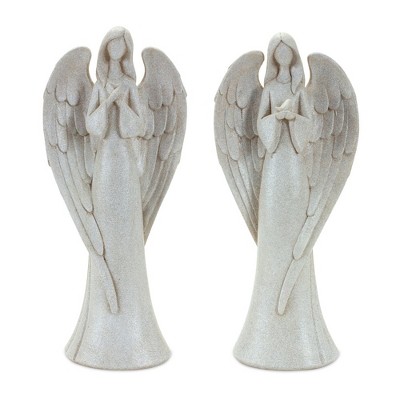 Melrose Serene Bird Angel Figurine (Set of 2)
