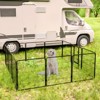 Bencmate Pet Crates and Houses Secure Portable Pet Fence, Pet Exercise Pen for Outdoor, for Outdoor Adventures Home Use, Black, 32"*32"*32" - 3 of 4