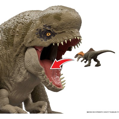 Детские фигурки Jurassic World Rebirth Super Colossal Distortus Rex Dinosaur Figure, 31 Inch, Swallows Minis — фото 3