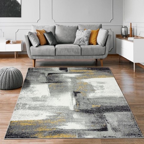 Gray Area Rug 9x12 Clearance For Living Room Large Modern Reduced