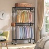 VIPEK R2 Plus 3 Tiers Portable Closets Heavy Duty Rolling Garment Rack Adjustable Clothes Rack - 2 of 4