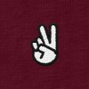Dalix Peace Sign Embroidered Lightweight Relaxed Jersey Tee Summer Cute Positive Womens - 2 of 4