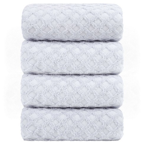 Piccocasa 100% Cotton Soft And Thick Absorbent Waffle Weave Bath Towels 4  Pcs : Target