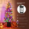 4.5 ft Pre-Lit Artificial Christmas Tree, Decorative Holiday Tree with LED Lights, Urn Base - 4 of 4