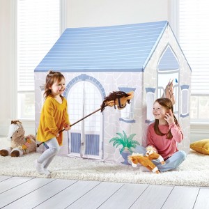 Martha Stewart Kids' Farmer's Stable Play Tent: Children's Large Indoor Playhouse for Playroom, Toddler Bedroom Tent for Pretend Play - 1 of 4