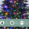 6FT Pre-Lit Aspen Fir Artificial Christmas Tree Set with Wreath & Garland, Xmas Tree with Multi-Color LED Lights - Maison Boucle - 4 of 4