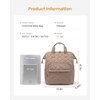Itopfox Large Diaper Backpack with Changing Pad, Stroller Buckles, Insulated Bottle Holders & Wipes Dispenser, Khaki - 2 of 4