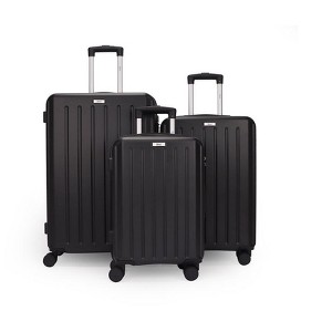 Mirage Luggage Noble ABS Hard shell Lightweight 360 Dual Spinning Wheels and Combo Lock 3-Piece Luggage Set - 1 of 4