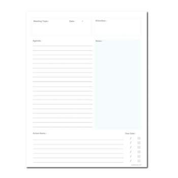 Kahootie Co. Kahootie Co Meeting Planner Notepad 8.5" x 11" 50 sheets per pad (MPOL)