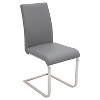 Set of 2 Foster Contemporary Dining Chair Stainless Steel/Gray - LumiSource - image 2 of 4