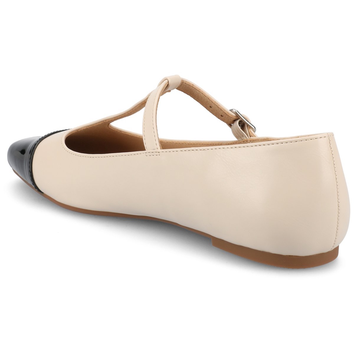 Женские платья Journee Collection Journee Women's Theah Medium and Wide Width Dress Flats, Bone 9 — фото 7
