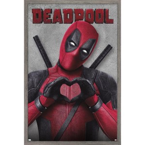 Trends International Marvel Deadpool Legacy - Heart Framed Wall Poster Prints - 1 of 4