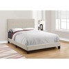 Monarch Specialties Bed Full Size Platform Bedroom Frame Upholstered Linen Look Wood Legs Beige Black Transitional - 2 of 4