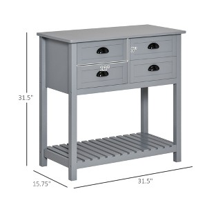 NicBex Accent Buffet Cabinet with Storage Modern Sideboard Cabinet Coffee Bar Cabinet with 4 Drawers and Slatted Bottom Shelf for Dining Room - 1 of 4