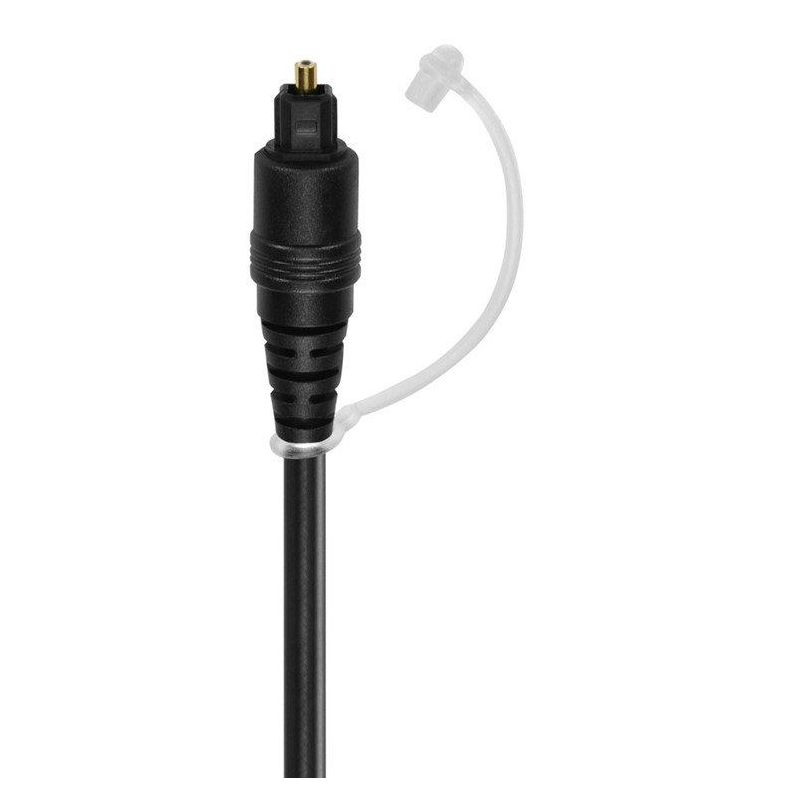 Monoprice Digital Optical Audio Cable - 6 Feet - Black | S/PDIF (Toslink) 5.0mm Ouside Diameter, Gold plated ferrule, 5 of 7