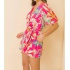 Women's Floral Romper - FLYING TOMATO - 3 of 4