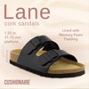 CUSHIONAIRE Lane Cork Footbed Sandals for Women –Comfortable Double Buckle Slip-On with Genuine Suede Footbed & Arch Support Slides for Women Footwear - 2 of 4