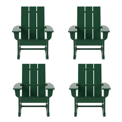 WestinTrends  Modern Adirondack Outdoor Rocking Chair (Set of 4)