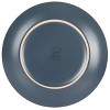 Gibson Home Everyday Plus 12 Piece Round Stoneware Dinnerware Set in Blue - image 4 of 4