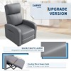Recliner Chair for Adults,PU Leather Lazy Recliner Ergonomic Adjustable Single Sofa Enhanced with Side Pocket, Tall Back, Wide Arms Padded Seat - 3 of 4