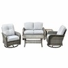 XIZZI Outdoor Patio Swivel Chair Conversation Set, 3/5/7/8 Piece Sofa Sets w/ Side Table, 360° Swivel Seats & Optional Coffee Table/Loveseat - 2 of 4