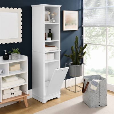 64" Tall Bathroom Storage Cabinet, Freestanding Floor Cabinet with Adjustable Shelves, Narrow Storage Cabinet for Living Room Bathroom Kitchen