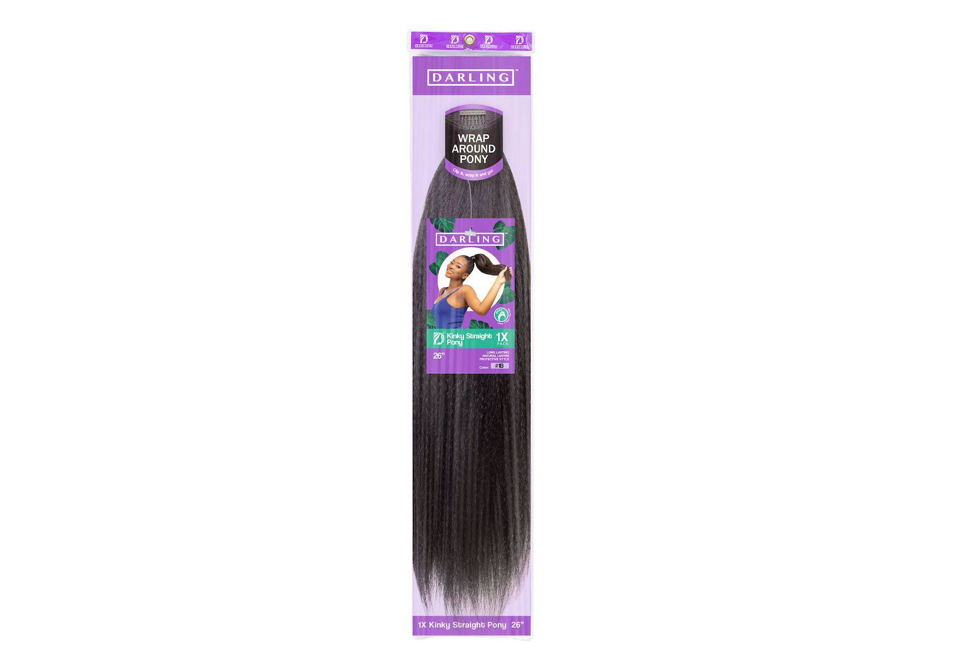Darling Kinky Straight Ponytail #1B