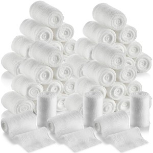 MEDca Medical Grade Gauze Bandage Rolls - Stretch Bandage Wrapping for Dressing all Types of Wounds and First Aid Kits - 1 of 4