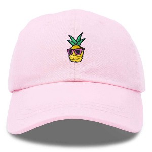 Dalix Pineapple Embroidered Cap Cotton Baseball Summer Cool Dad Hat Mens - 1 of 4