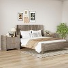 Boersma Queen Size Fluted Headboard Wall Mount Wood Headboard, Rustic & Modern Farmhouse,Boho,Fluted Panel,Wingback Design - 3 of 4