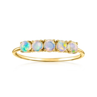 Pure Collection by Ross-Simons Opal 5-Stone Ring in 14kt Yellow Gold