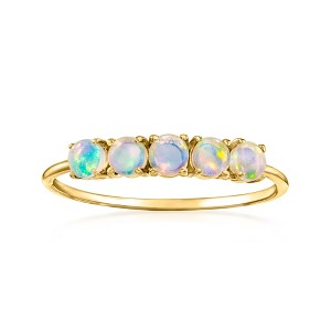 Pure Collection by Ross-Simons Opal 5-Stone Ring in 14kt Yellow Gold - 1 of 4