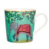 Sara Miller London India Elephant’s Oasis Mug - 12oz Fine China Cup in Jade Green with 22ct Gold Accents, Collectible Tableware - 2 of 4
