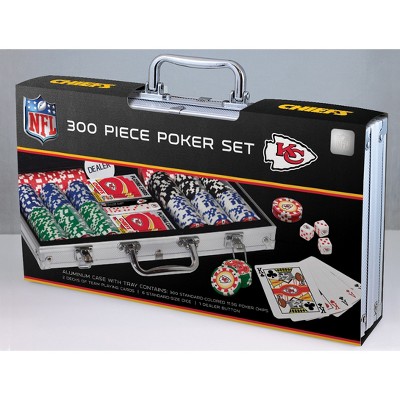 MasterPieces Game Day - NFL Kansas City Chiefs - 300 Piece Poker Chip Set, Casino Style