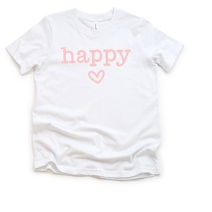 The Juniper Shop Happy Heart Girls Short Sleeve Tee - 1 of 2