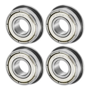 Unique Bargains Chrome Steel Multipurpose Use Flanged Ball Bearing 4 3/8" x 7/8" x 9/32" - 1 of 4