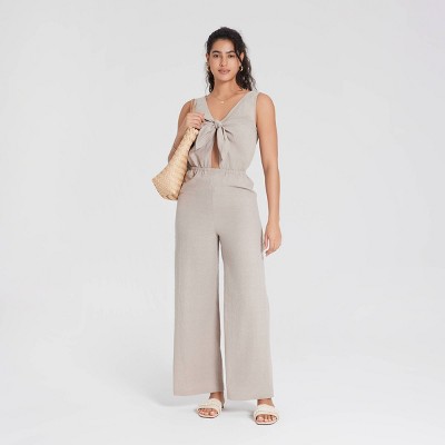 Women's Tie-Front Jumpsuit - Universal Thread™