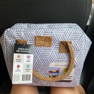 Fit & Fresh Bloomington Lunch Tote - Charcoal Ikat - Costless WHOLESALE -  Online Shopping!