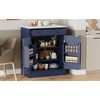 APRILSOUL Modern Freestanding Kitchen Pantry, Coffee Bar Buffet with Drawer & Shelves, Food Storage for Dining/Kitchen - 3 of 4