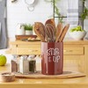 Design Imports Cinnamon Stir It Up Ceramic Utensil Holder - 3 of 4