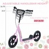 Whisen Kids’ Kick Scooter with Adjustable Height Wide Handlebar and Non-Slip Footplate as Gift for 5-12 Years Old - 4 of 4
