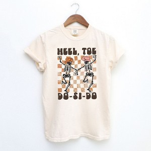 Simply Sage Market Women's Heel Toe Do-Si-Do Short Sleeve Garment Dyed Tee - 1 of 2