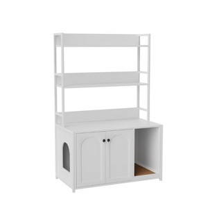 White Cat Cabinet for Pet Room - 1 of 1