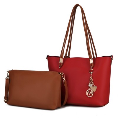 MKF Collection Malay Vegan Leather Women’s Tote Bag with Cosmetic Pouch by Mia K